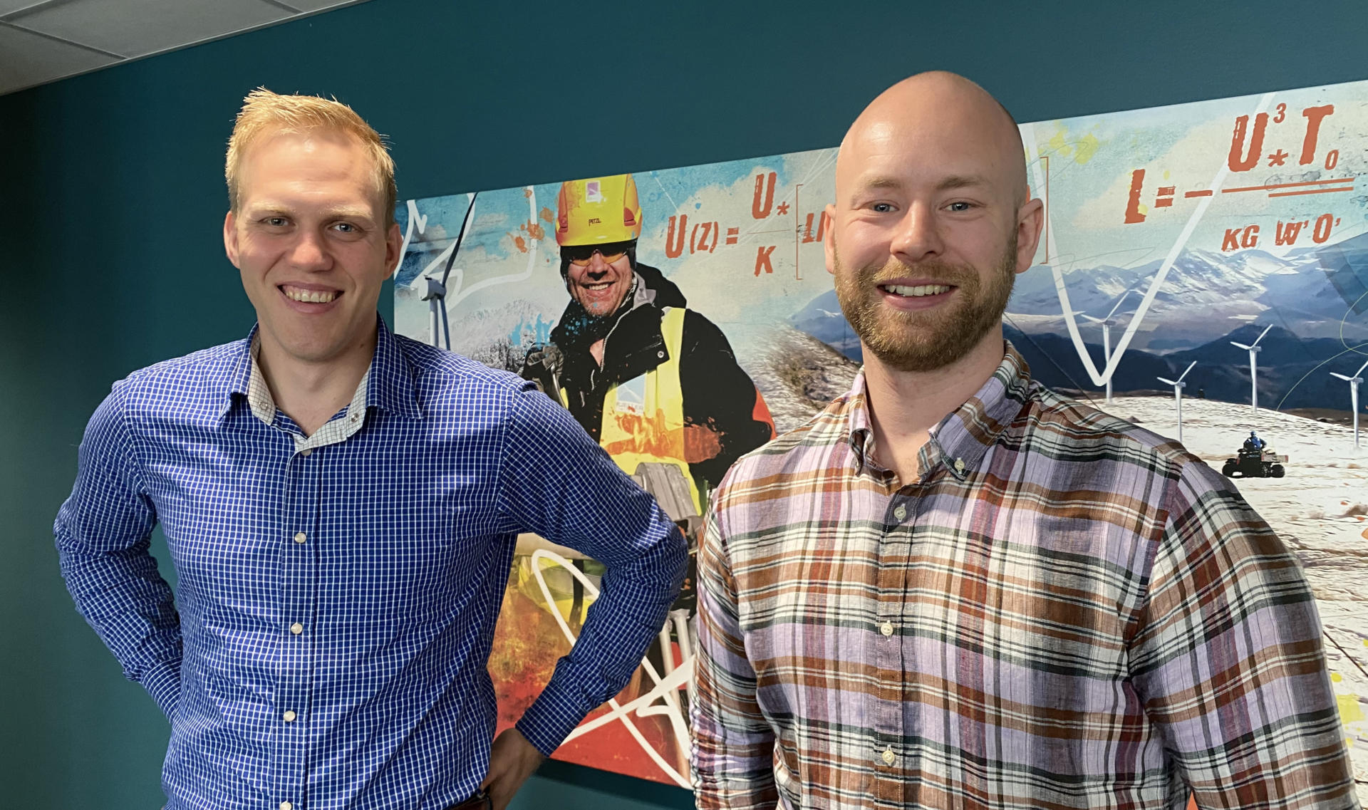 Two new colleagues at Kjeller Vindteknikk!