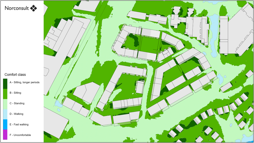 Urban planning – Wind Comfort Analysis